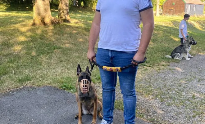 Yumi & son propriétaire - Moreuil - Berger Belge (Malinois)